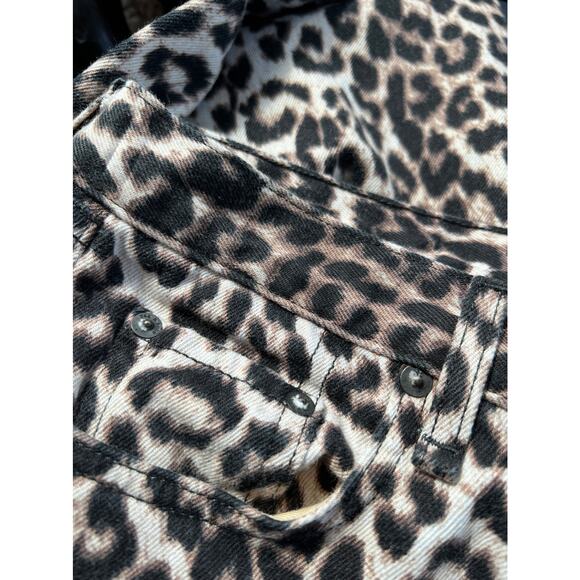rag & bone Snow Leopard Print Mid Rise Boyfriend Jeans Sz 28 $198 - Picture 9 of 10